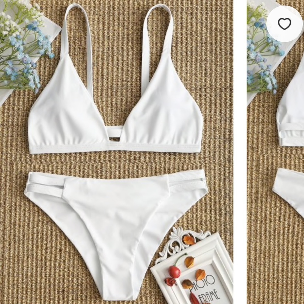 NWT white bikini